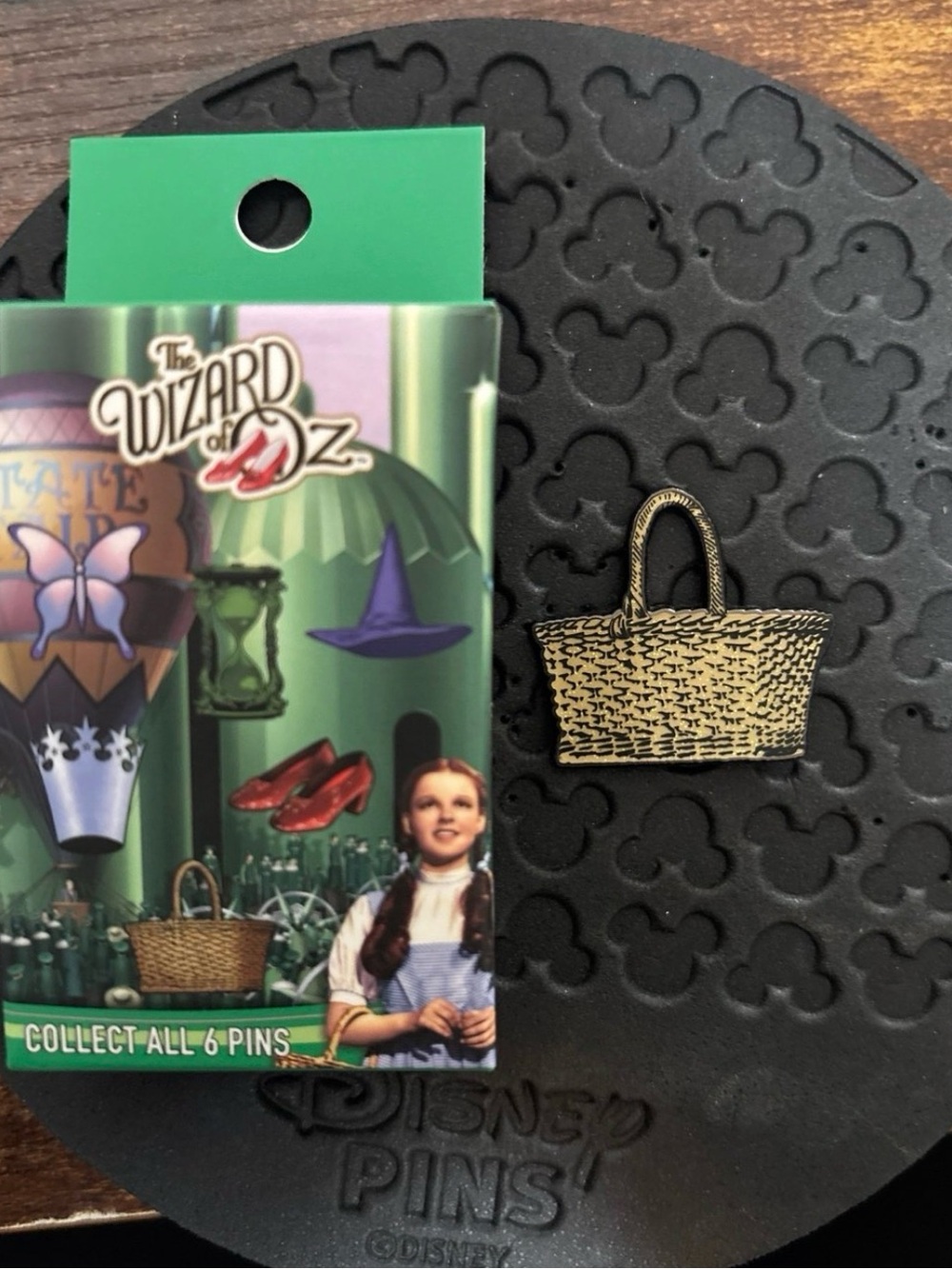 The Wizard of Oz Gold Basket Pin - Women Jewelry